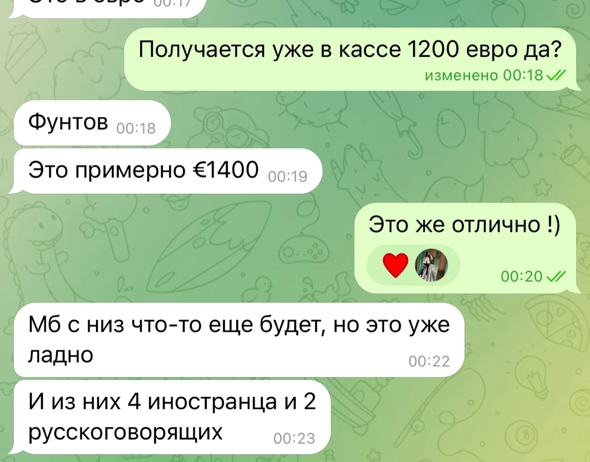 Сообщение клиента после запуска проекта
